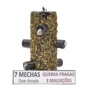 *Velón 7 Mechas con Arruda (Ruda)