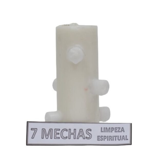 *Velón 7 Mechas Blanca