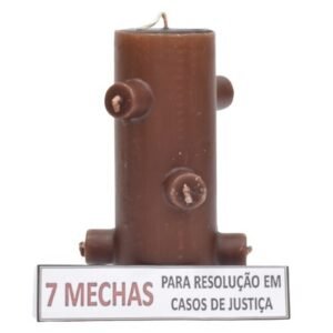 *Velón 7 Mechas Marrón