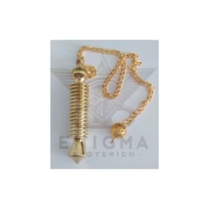 Pédulo Isis dorado 16 vueltas de 5,5cm. con cadena