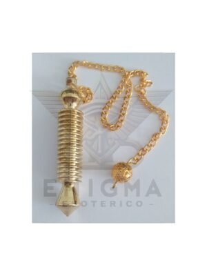 Pédulo Isis dorado 16 vueltas de 5,5cm. con cadena