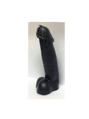 Figura Vela Negra Falo ( Pene) 18cm