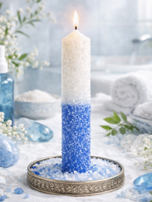 Vela Ritualizada Sal, Limpiezas para la Salud