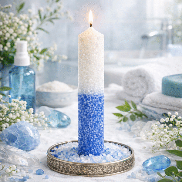Vela Ritualizada Sal, Limpiezas para la Salud