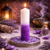 Vela Ritualizada Sal – Limpieza Espiritual y Transmutación