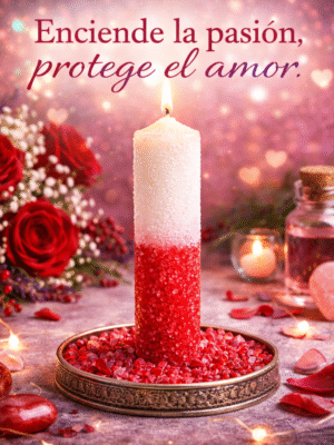 Vela Ritualizada Sal – Amor, Energía y Protección