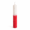 Vela sal pequeña Blanco-Rojo Vela Ritualizada Sal – Amor, Energía y Protección