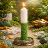 Vela Ritualizada Sal – Limpieza, Protección y Equilibrio