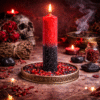 Vela Ritualizada Sal – Corte, Protección y Fuerza