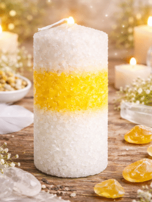 Velón Ritualizado de Petición – Limpieza, Éxito y Claridad