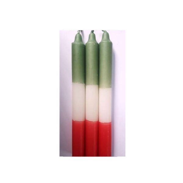 Vela Blanca-Roja-Verde Especial Esotérica