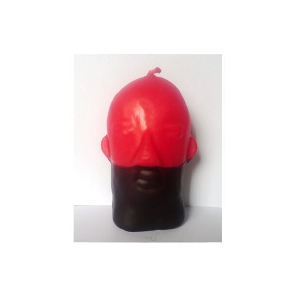 Vela Cabeza de Eleggua Roja y Negra