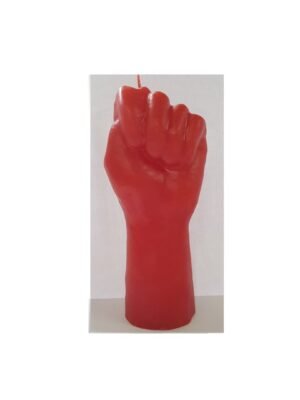 Vela Puño Grande Rojo