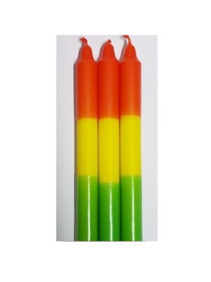 Vela Amarilla-Roja-Verde Especial Esotérica