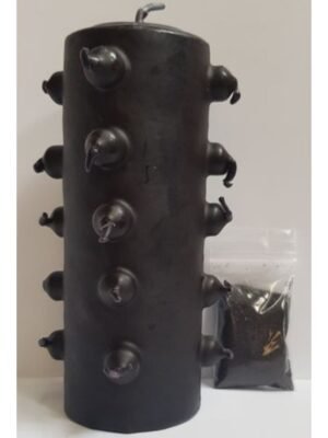 Velón 21 Mechas Tumba Trabajos Negro