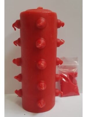 Velón 21 Mechas Tumba Trabajos Rojo