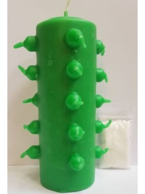 Velón 21 Mechas Tumba Trabajos Verde