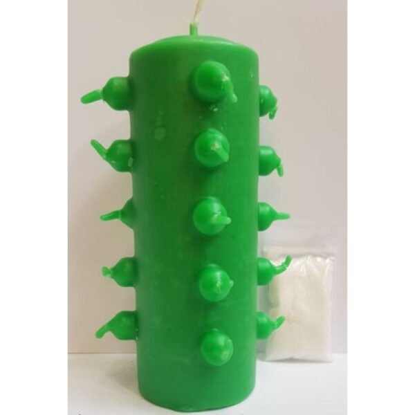 Velón 21 Mechas Tumba Trabajos Verde
