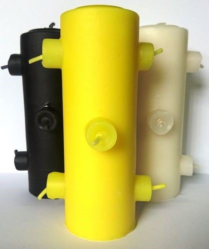 *Velón 7 Mechas Tumba Trabajos Amarillo