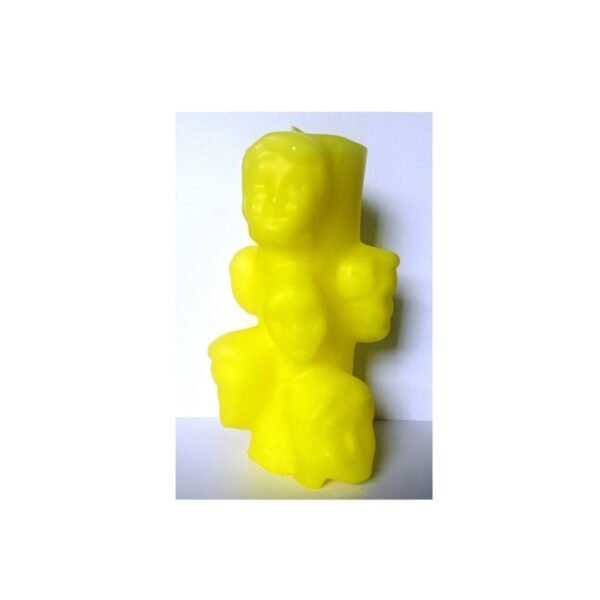 Velón Mil Caras Amarillo Grande
