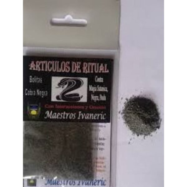 Incienso Cobra Negra contra Magia Negra y Vudú. 15 gramos aprox