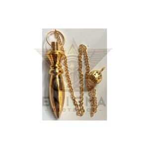 Péndulo Karnak Metal Dorado de 4 cm con Cadena