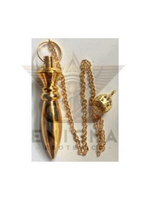 Péndulo Karnak Metal Dorado de 4 cm con Cadena