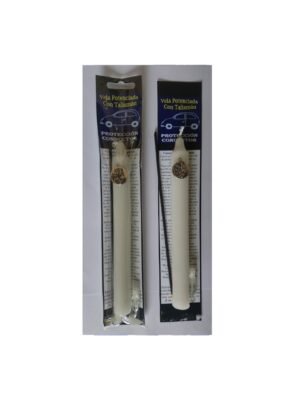 Vela Potenciada con Amuleto Protección Conductor