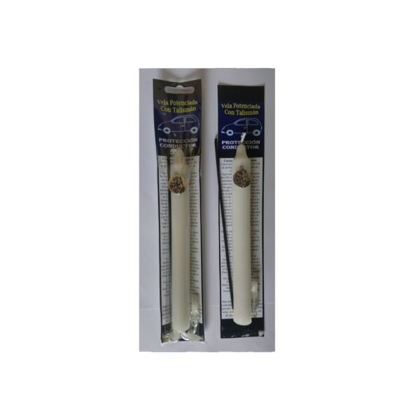 Vela Potenciada con Amuleto Protección Conductor