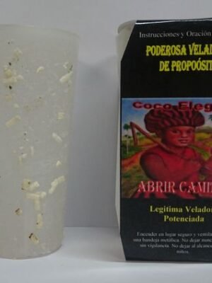 Veladora Especial de Petición Coco Eleggua, Abrir Caminos