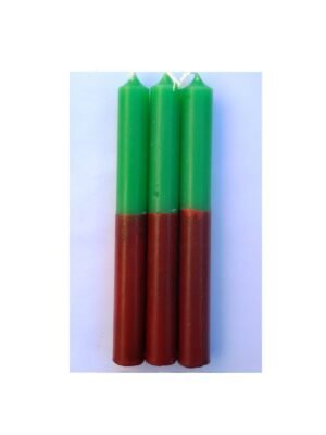 Vela Roja-Verde Especial Esotérica