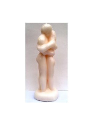 Figura Pareja Entrelazada Blanca Hombre Mujer 18cm.