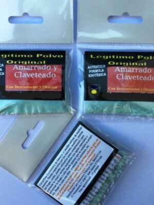 Polvo Amarrado y Claveteado, con Instrucciones y Oración