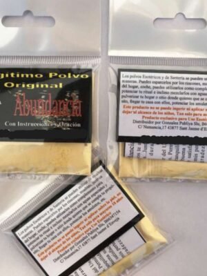 Polvo Esotérico Ritualizado Abundancia con instrucciones y oración