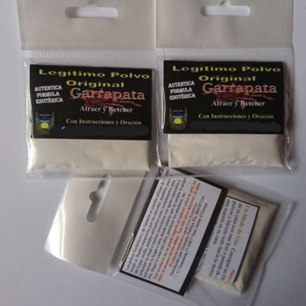 Polvo Esotérico Ritualizado Garrapata con instrucciones y Oración