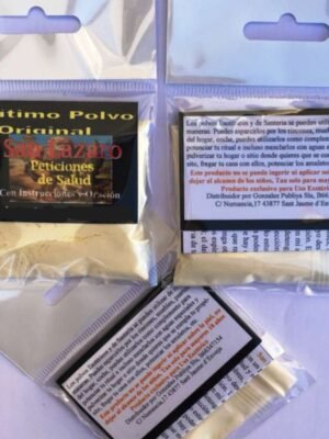 Polvo San Lázaro con Instrucciones y Oración