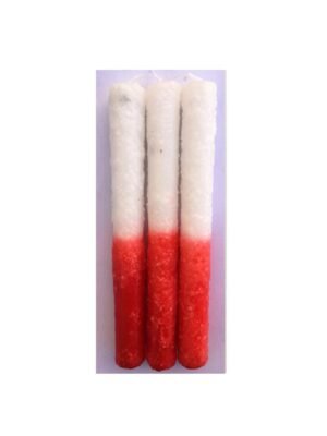 Vela de Sal Roja-Blanca
