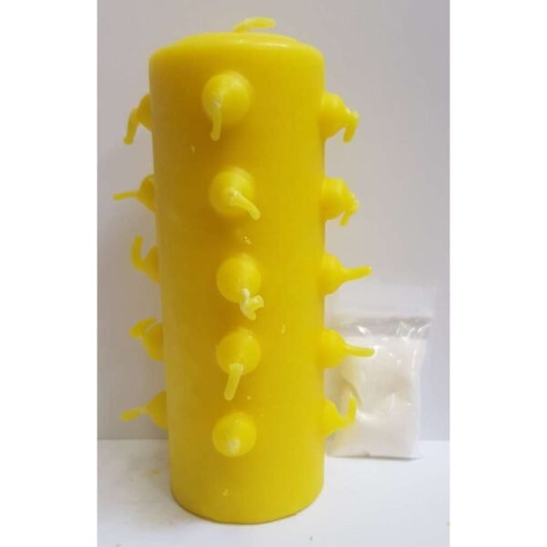 Velón 21 Mechas Tumba Trabajos Amarillo