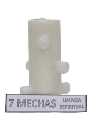 *Velón 7 Mechas Blanca