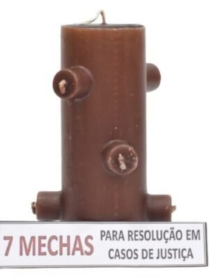 *Velón 7 Mechas Marrón