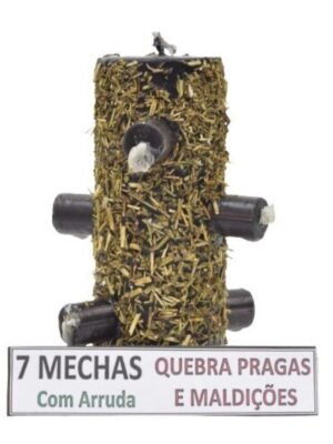 *Velón 7 Mechas con Arruda (Ruda)