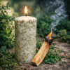 Legitimo Velón Herbóreo de Palo Santo