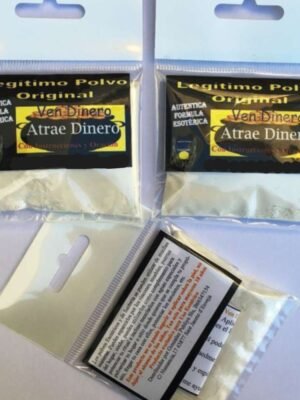 Polvo Ven Dinero con Instrucciones y Oración