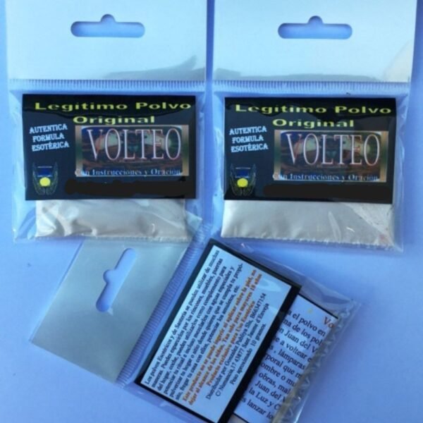 Polvo Volteo, con Instrucciones y Oración