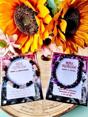 Pulsera Triple Protección "Amor y Autoestima"