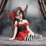 Figura de Rosalia, adorno de hada con calavera de azúcar 10,5cm