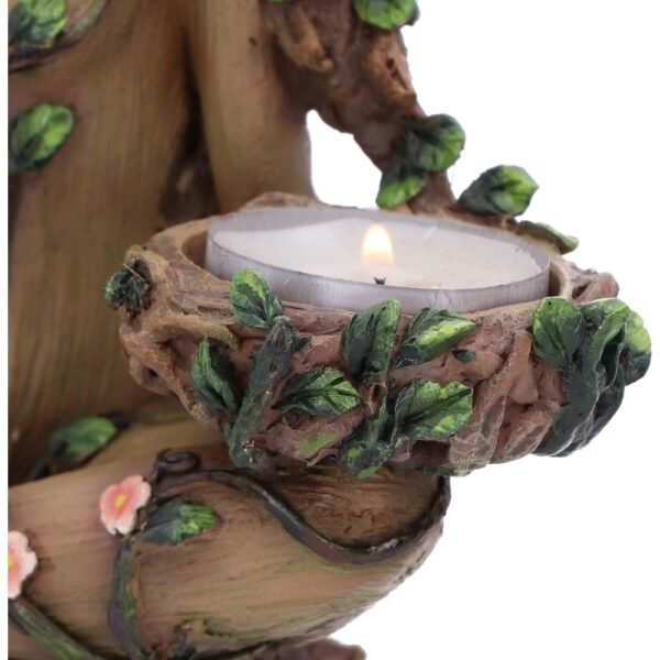 Candelabro de té con espíritu del árbol femenino Equilibrio de la Naturaleza 19cm