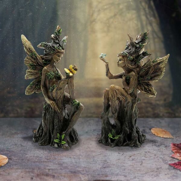 Figuras de hadas del árbol Belleza del bosque (juego de 2) 15,5 cm