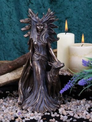 Figura de bronce de Hécate de Marc Potts, adorno de diosa griega 25cm