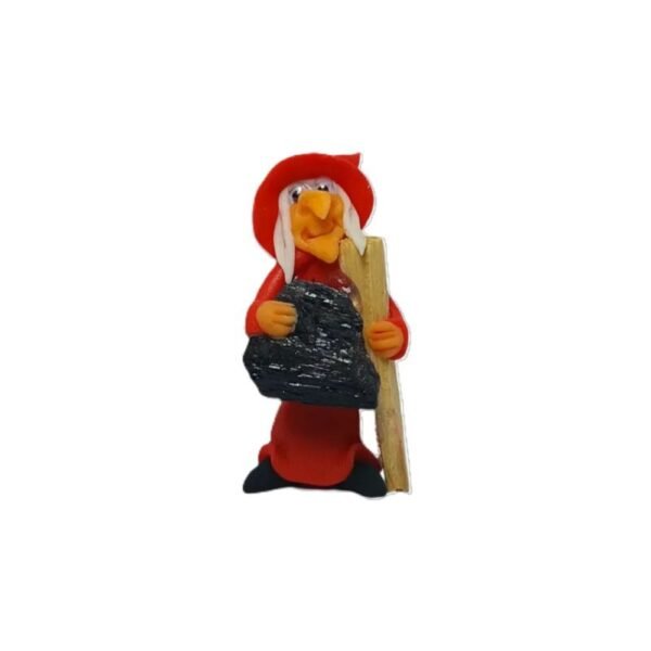 Bruja con Palo Santo y Turmalina color Rojo 5-7cm